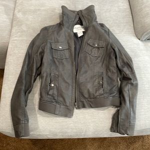 Small faux leather jacket
